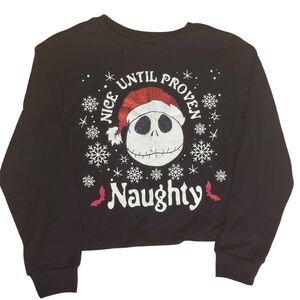Disney Nightmare Before Christmas Girls Jack Skellington Top Shirt M 8 NWT